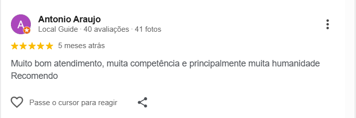 Avaliação Google